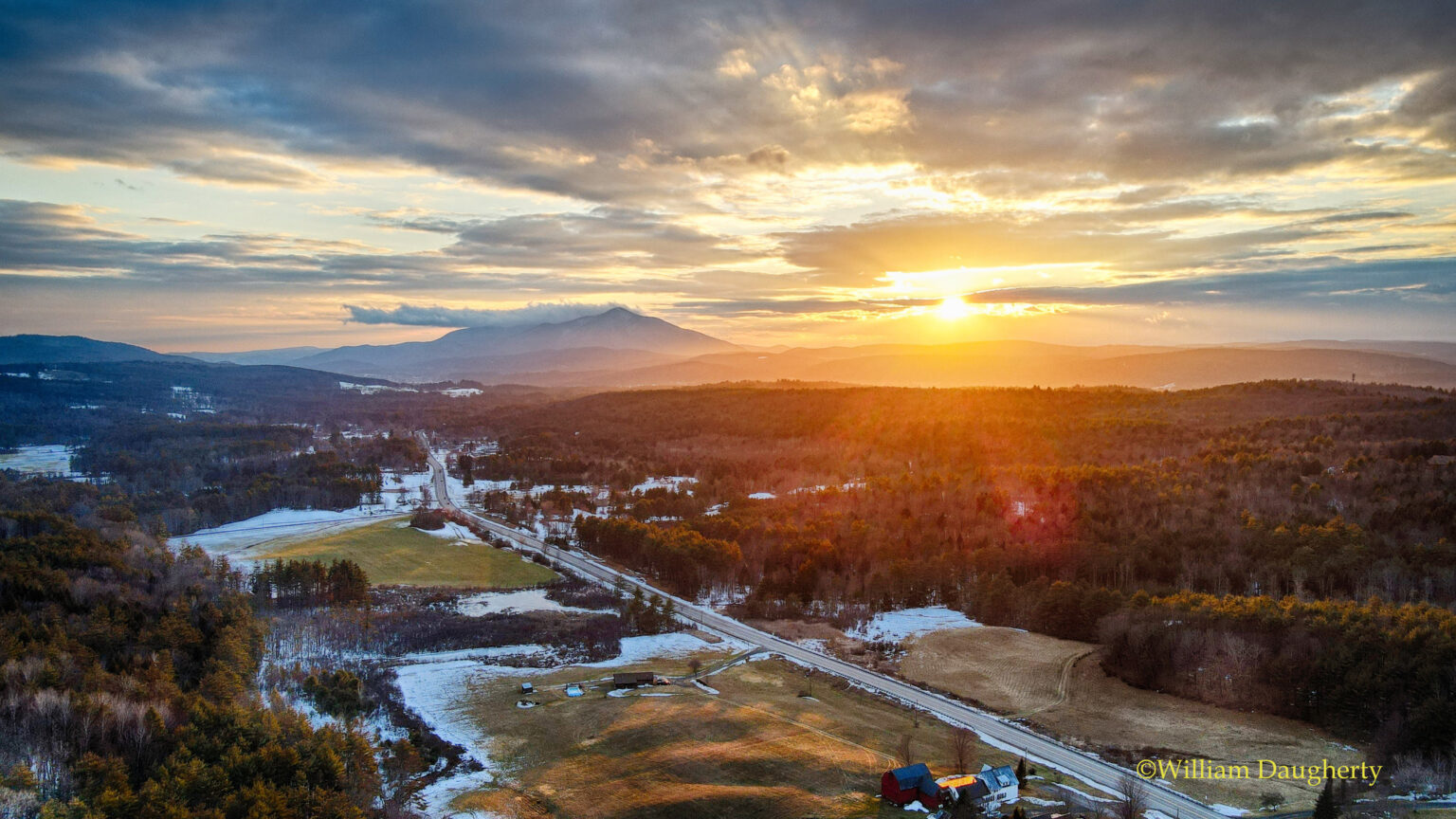 Glorious Sunset Plainfield, New Hampshire 12/28/20