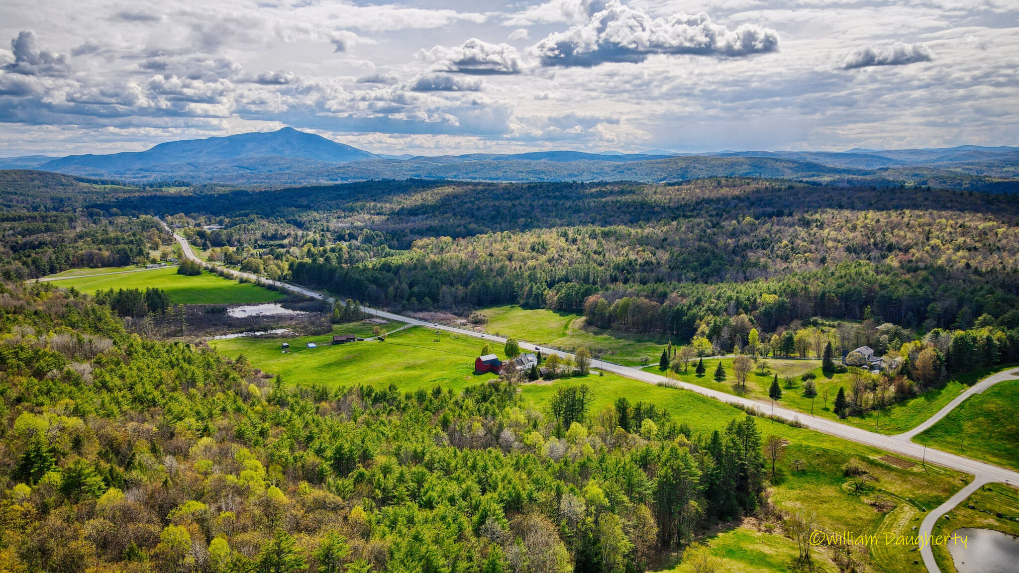 Morning Fog, Afternoon Sun, and Evening Clouds. Plainfield, New